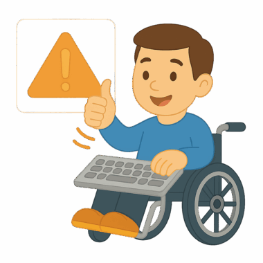 Motorische Barrierefreiheit Vollständige Bedienbarkeit per Tastatur für Menschen mit motorischen Einschränkungen.